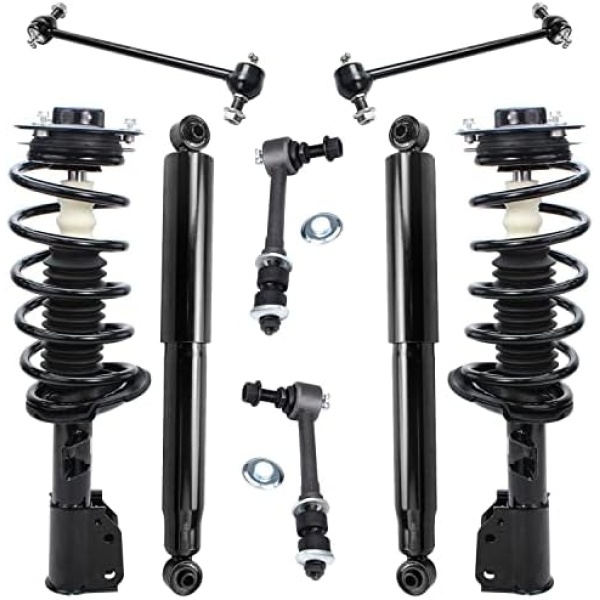 Detroit Axle - 8pc Struts Shocks Kit for 2010-2017 Chevy Equinox GMC Terrain